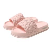 WOYUANSHA Infradito Pantofole Spesse da Donna Suola Scivoli da Spiaggia Sandali Morbidi Antiscivolo da Bagno Scarpe da Donna alla Moda Cloud 38-39 Rosa Chiaro