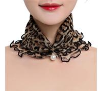 WOYUANSHA Sciarpa Scialle Foulard da Donna Sciarpa di Seta Dorata con Sciarpa di Perle Bordo Floreale Sciarpe da Donna Sciarpa Quadrata con Collo in Pizzo Sciarpa di Seta 2