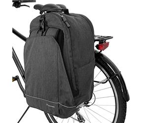 WOZINSKY Borsa da viaggio 2 in 1 per portapacchi posteriore impermeabile, borsa da viaggio per bicicletta, zaino da 2 pezzi, zaino da bicicletta da 40 litri