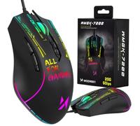 WOZINSKY Mouse da gioco con cavo ottico RGB 7200 DPI