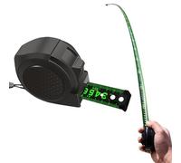 WOZLO Nuove Metro a Nastro in Acciaio Fluorescente, Metro a Nastro autobloccante in Acciaio Inossidabile, Metro a Nastro Digitale Retrattile Resistente all'Usura, anticaduta (5 m, 7,5 m, 10 m)