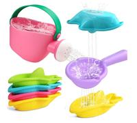 WOZOKI Giocattoli per Giocare con l ' Acqua con Pesi e | Divertente giocattolo da bagno con tazze impilabili con annaffiatoio e palette regalo per giocattolo da spiaggia
