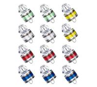 WOZOKI Luci per attrarre Pesci subacquei per la Pesca Notturna | Lampade esca a LED da 12, design per l ' attrezzatura, colori misti, gite in barca sulla del lago