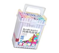 WOZOKI Pennarelli acrilici riutilizzabili, inchiostri, 60 colors | Secchio portaoggetti, Confezione regalo in secchiello, Pigmenti sicuri, Colori multipli per artisti, Design