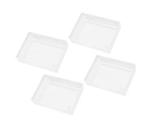 WOZOKI Porta Carte Grezzi, Porta mazzi in plastica Trasparente per Carte | Custodia per carte da gioco grezze, porta carte da gioco in plastica trasparente per banche / affari / gioco / carte