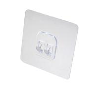 WOZOKI Pratici ganci adesivi da muro con Easy, 6cm single | Installazione semplice senza attrezzi necessari, perfetta per mantenere la casa ordinata, ganci per appendere