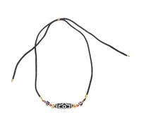 WOZOKI Robusta collana agata Dzi a nove occhi, | Design a nove occhi per la meditazione, miglioramento degli stili, lo stile moderno, l ' eleganza e i