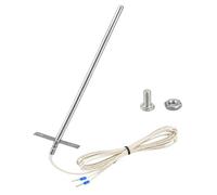 WOZOKI Sonda Temperatura cablata per letture del Controller della | Disposizione a due pin terminali, staffa montaggio e cavo isolato, design installazione sostituzione