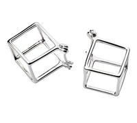 WOZUIMEI Orecchini Cubo D'Argento S925 Creazione Femminile Orecchini Geometrici Vuoti Orecchini GeometriciUn paio