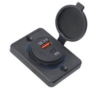 WOZUN 12V-24V USB C & porta USB PD & per presa auto presa adattatore di ricarica per auto Marine
