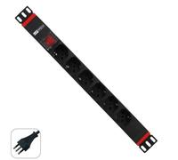 WP Europe PDU WPN-PDU-I01-06 MULTIPRESA 1U 6 PRESE UNIVERSALI