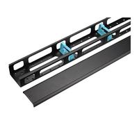 WP RACK - Panello Guidacavi Verticale 32u Con Coperchio Nero Ral9005
