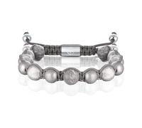 WP WEPICK Bracciali in oro da uomo in acciaio inossidabile placcato oro 18 carati, realizzato a mano, regolabile, bracciale da uomo a catena in pietra lavica, onice nero, occhio di tigre rosso
