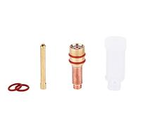 WP17 WP18 WP26 TIG Welding Torch Screen Guide | Transparent Glass Cover for Gas Lens Kit | Copper Fluid Protection Collet for 1.6mm / 2.4mm / 3.2mm Tungsten Electrode (3.2mm)