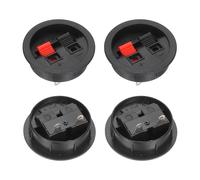 WP2-9B 2 Way Black Red Round Speaker Box Terminal Clip per, confezione da 4