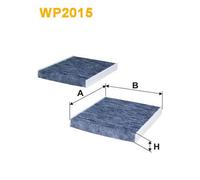 WP2015 FILTRO ABITACOLO PER BMW 7 F01 F02 F03 F04 730d 180 KW 245 CV