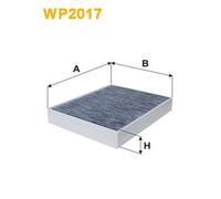 WP2017 FILTRO ABITACOLO PER Porsche Cayenne 92A 3.6 S 309 KW 420 CV