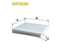 WP2038 FILTRO ABITACOLO PER Honda Jazz III GE GG GP ZA 1.5 Flex 85 KW 116 CV