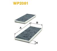 WP2051 FILTRO ABITACOLO PER Mazda MPV II LW 2.3 104 KW 141 CV