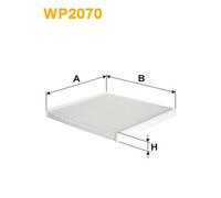 WP2070 FILTRO ABITACOLO PER Toyota Corolla E12 1.8 VVTL-i TS 141 KW 192 CV