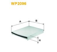 WP2096 FILTRO ABITACOLO PER Ford Focus III Tre Volumi 1.6 FlexiFuel 110 KW 150 C