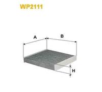 WP2111 WIX FILTERS FILTRO ABITACOLO AI CARBONI ATTIVI PER DACIA E REN