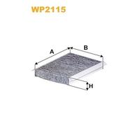 WP2115 FILTRO ABITACOLO PER Jeep Compass M6 MP 1.3 2WD 96 KW 131 CV