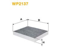 WP2137 FILTRO ABITACOLO PER Ford Mondeo V 2 VOL. CODA S. CE 2.0 EcoBlue 88 KW 12