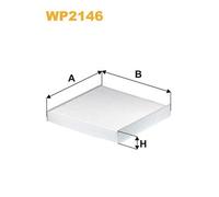 WP2146 FILTRO ABITACOLO PER Ford Transit Furgonato FA 2.2 TdCi 96 KW 130 CV