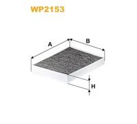WP2153 FILTRO ABITACOLO PER Volvo XC60 II 246 B6 Mild-Hybrid AWD 220 KW 299 CV