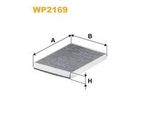 WP2169 FILTRO ABITACOLO PER Audi A6 Avant 4A5 S6 TDI 253 KW 344 CV