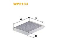 WP2183 FILTRO ABITACOLO PER Mercedes Marco Polo Camper W447 170 CDI 75 KW 102 CV