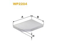 WP2204 FILTRO ABITACOLO PER BMW i4 G26 M50 Trazione integrale 400 KW 544 CV
