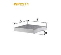 WP2211 FILTRO ABITACOLO PER Jaguar XF Sportbrake X250 3.0 D 202 KW 275 CV