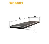 WP6801 FILTRO ABITACOLO PER Opel Astra F T92 1.6 Si 74 KW 100 CV
