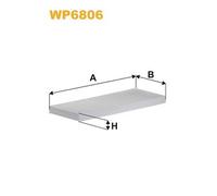 WP6806 FILTRO ABITACOLO PER Audi 90 893 894 8A2 1.8 E 82 KW 111 CV