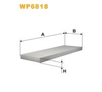 WP6818 FILTRO ABITACOLO PER Opel Vectra B Station Wagon J96 2.2 DTi 16V 92 KW 12