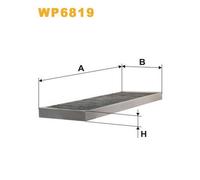 WP6819 FILTRO ABITACOLO PER Opel Vectra B Station Wagon J96 2.2 DTi 16V 88 KW 12