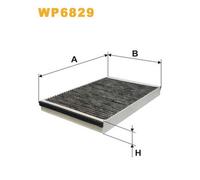 WP6829 WIX FILTERS FILTRO ABITACOLO CARBONI ATTIVI OPEL ASTRA 98>