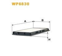 WP6830 FILTRO ABITACOLO PER BMW Z3 Roadster E36 M3.2 179 KW 243 CV