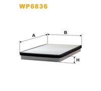 WP6836 FILTRO ABITACOLO PER Peugeot 405 I 15B 1.9 4x4 116 KW 158 CV