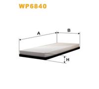 WP6840 FILTRO ABITACOLO PER Porsche Boxster 986 S 3.2 185 KW 252 CV