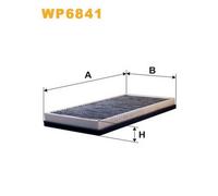 WP6841 FILTRO ABITACOLO PER Porsche Boxster 987 S 3.2 206 KW 280 CV