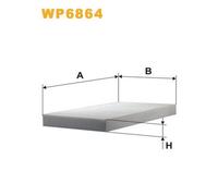 WP6864 FILTRO ABITACOLO PER Audi A6 4A2 S6 Plus quattro 240 KW 326 CV
