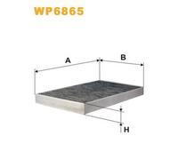 WP6865 FILTRO ABITACOLO PER Audi A6 4A2 S6 Plus quattro 240 KW 326 CV