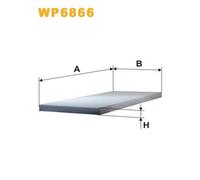 WP6866 FILTRO ABITACOLO PER Lancia Delta I 831 2.0 16V HF Evo Integrale 151 KW 2