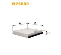 WP6880 FILTRO ABITACOLO PER Renault Avantime DE0 3.0 V6 152 KW 207 CV