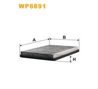 WP6891 FILTRO ABITACOLO PER VW Passat Variant 35I 3A5 2.0 79 KW 107 CV
