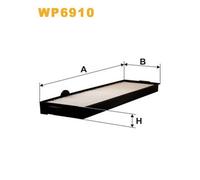 Wix Filters Filtro abitacolo WP6910 per Saab 9-3 Cabrio e Saab 900 I