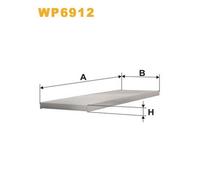 Wix Filters Filtro abitacolo WP6912 per Citroen Jumper I/II, Fiat Ducato, Peugeot Boxer